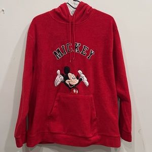 DISNEY Mickey Mouse Red Hoodie. Size: 3X but fits like a L/XL
